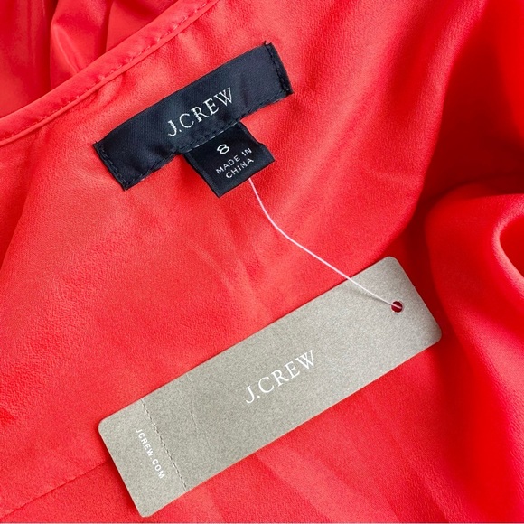 J. Crew Ruffled Scoopneck Dress in Taffeta - Picture 9 of 16